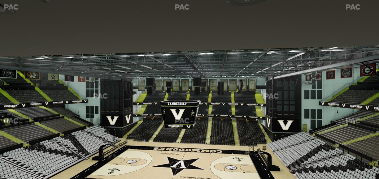 Memorial Gym - Section 3 H Seat View