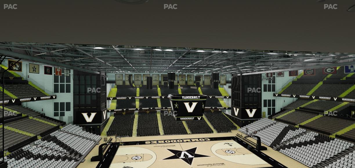 Memorial Gym - Section 3 J Seat View