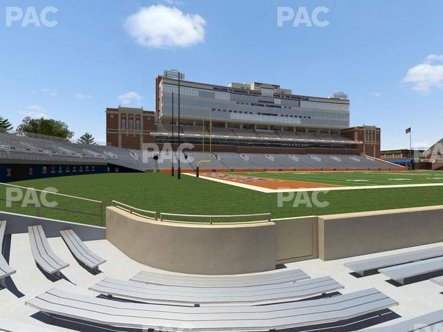 Memorial Stadium - IL - Section 110 Seat View