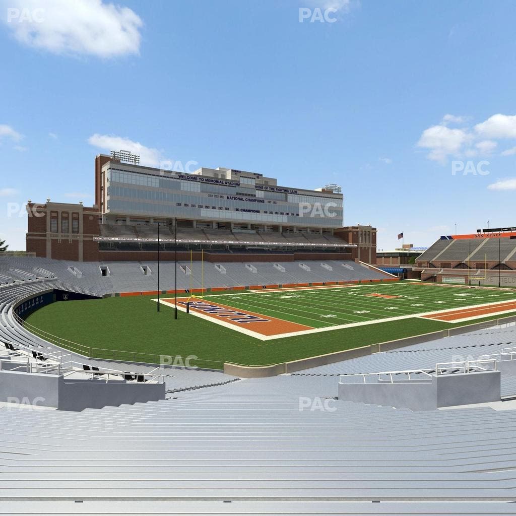 Memorial Stadium - IL - Section 111 Seat View