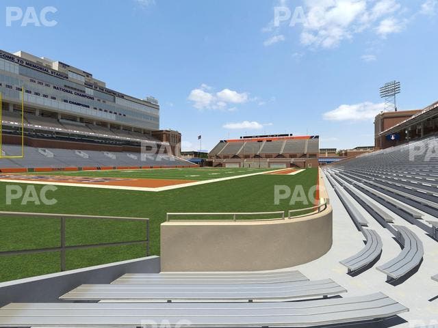 Memorial Stadium - IL - Section 112 Seat View