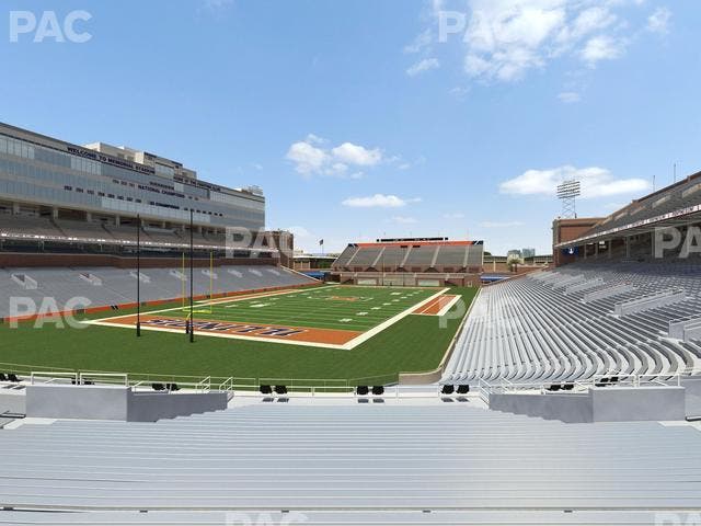 Memorial Stadium - IL - Section 113 Seat View
