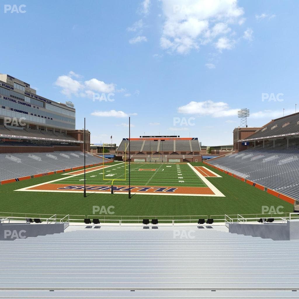 Memorial Stadium - IL - Section 115 Seat View