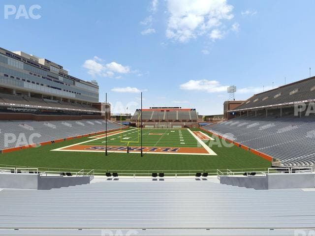 Memorial Stadium - IL - Section 115 Seat View