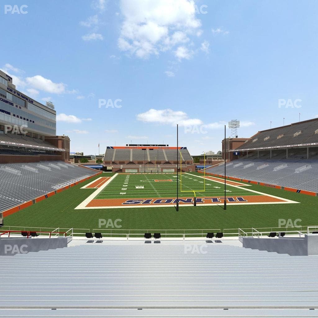 Memorial Stadium - IL - Section 117 Seat View