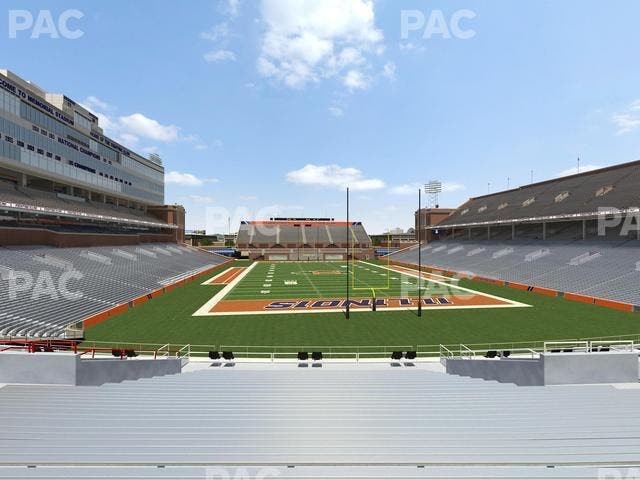 Memorial Stadium - IL - Section 117 Seat View