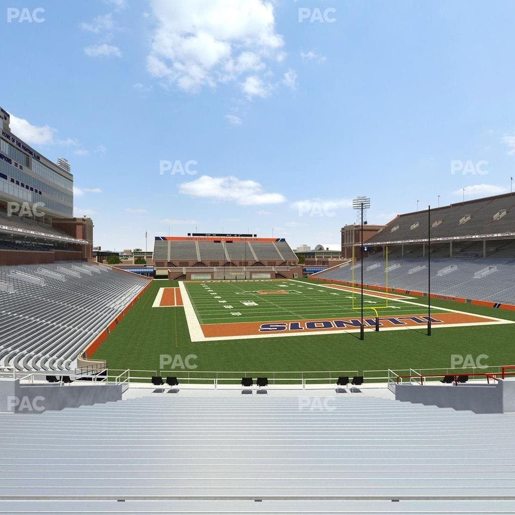 Memorial Stadium - IL - Section 118 Seat View