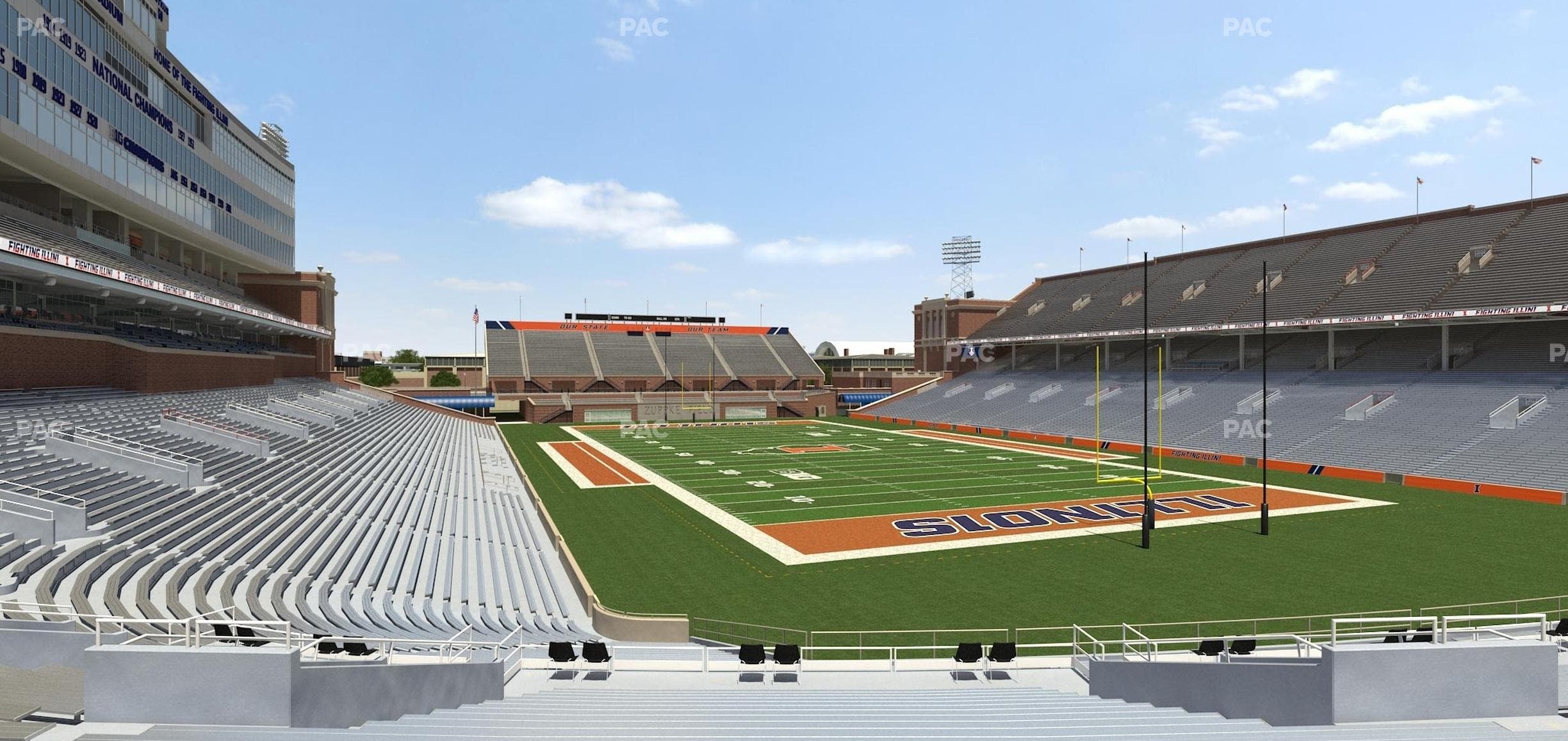 Memorial Stadium - IL - Section 119 Seat View
