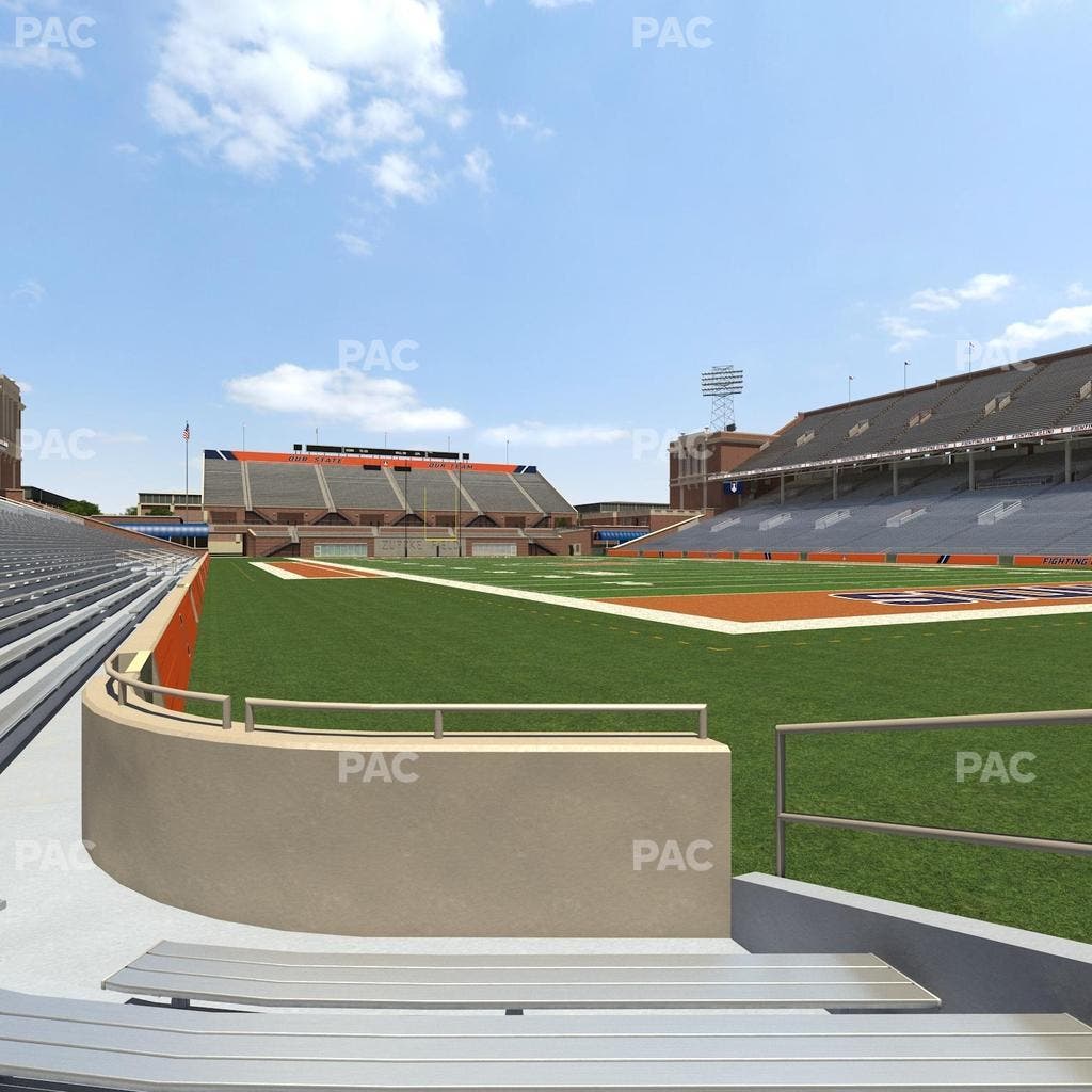 Memorial Stadium - IL - Section 120 Seat View