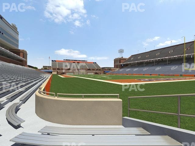 Memorial Stadium - IL - Section 120 Seat View