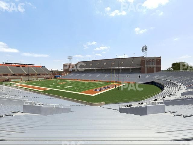 Memorial Stadium - IL - Section 121 Seat View