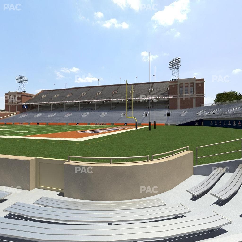 Memorial Stadium - IL - Section 122 Seat View