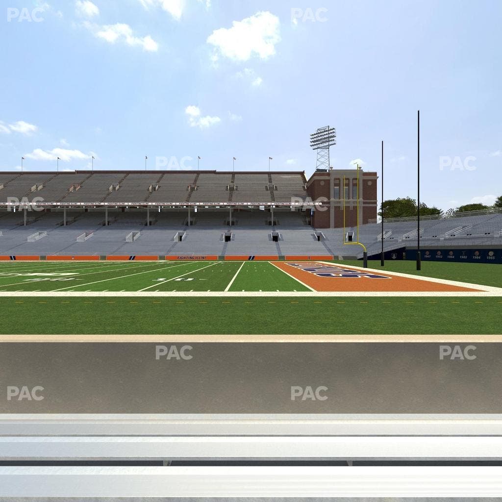 Memorial Stadium - IL - Section 124 Seat View