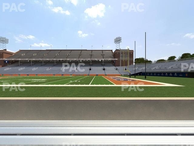 Memorial Stadium - IL - Section 124 Seat View