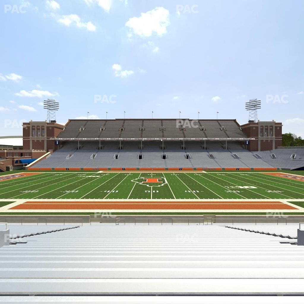 Memorial Stadium - IL - Section 127 Seat View