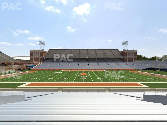 Memorial Stadium - IL - Section 127 Seat View