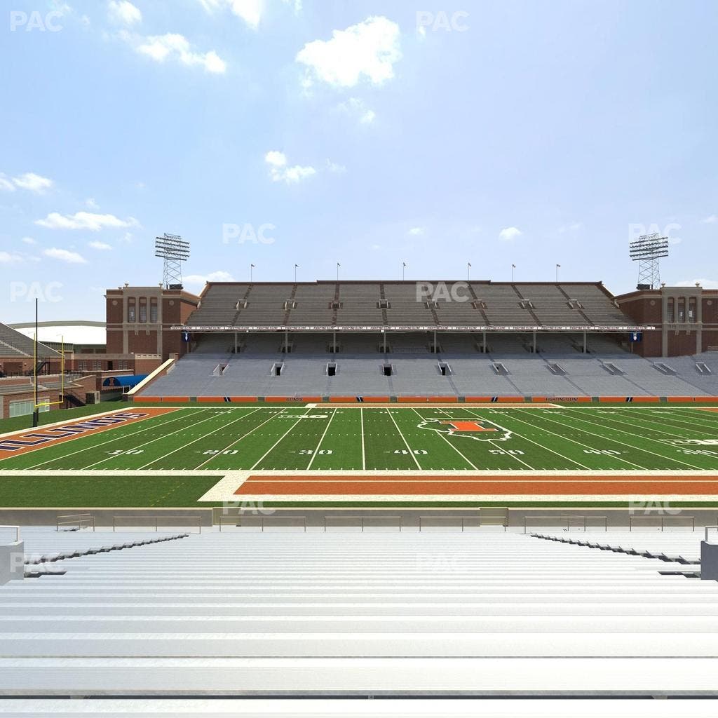 Memorial Stadium - IL - Section 128 Seat View