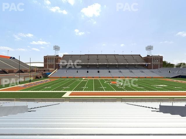 Memorial Stadium - IL - Section 128 Seat View