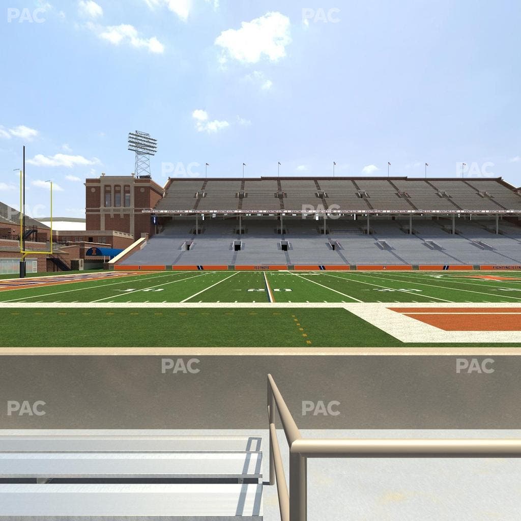 Memorial Stadium - IL - Section 129 Seat View