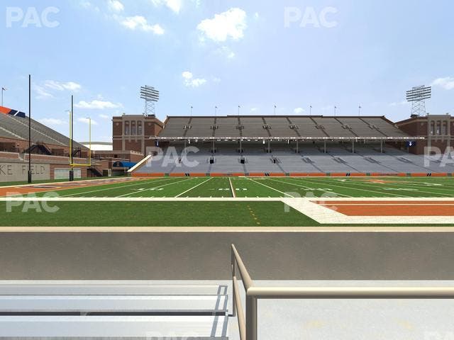 Memorial Stadium - IL - Section 129 Seat View