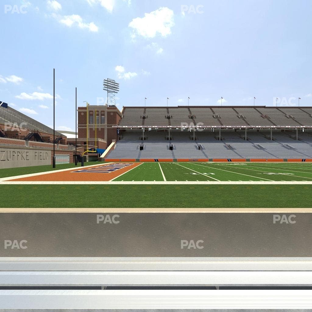 Memorial Stadium - IL - Section 130 Seat View