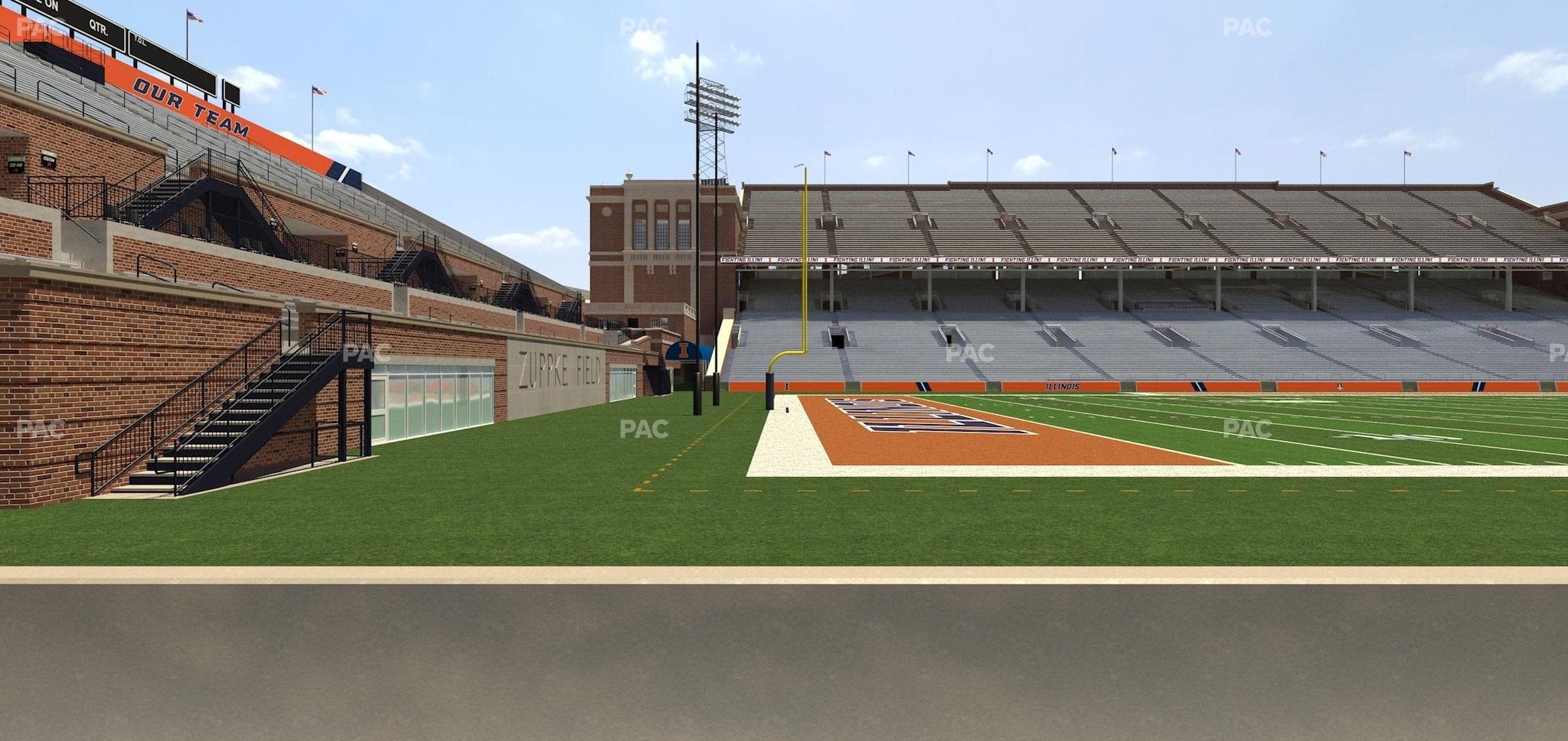Memorial Stadium - IL - Section 131 Seat View