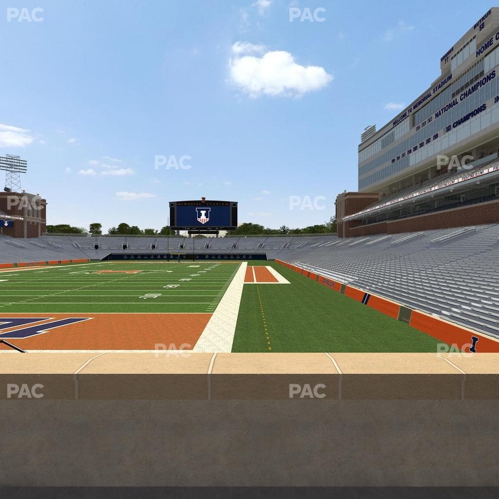 Memorial Stadium - IL - Section 132 Seat View