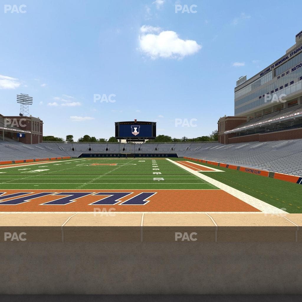 Memorial Stadium - IL - Section 133 Seat View