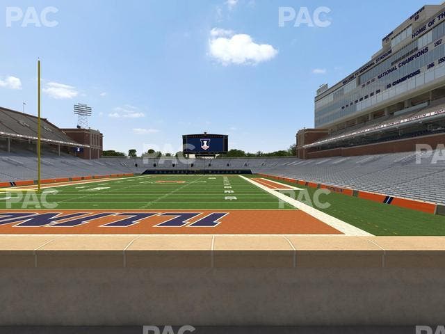 Memorial Stadium - IL - Section 133 Seat View