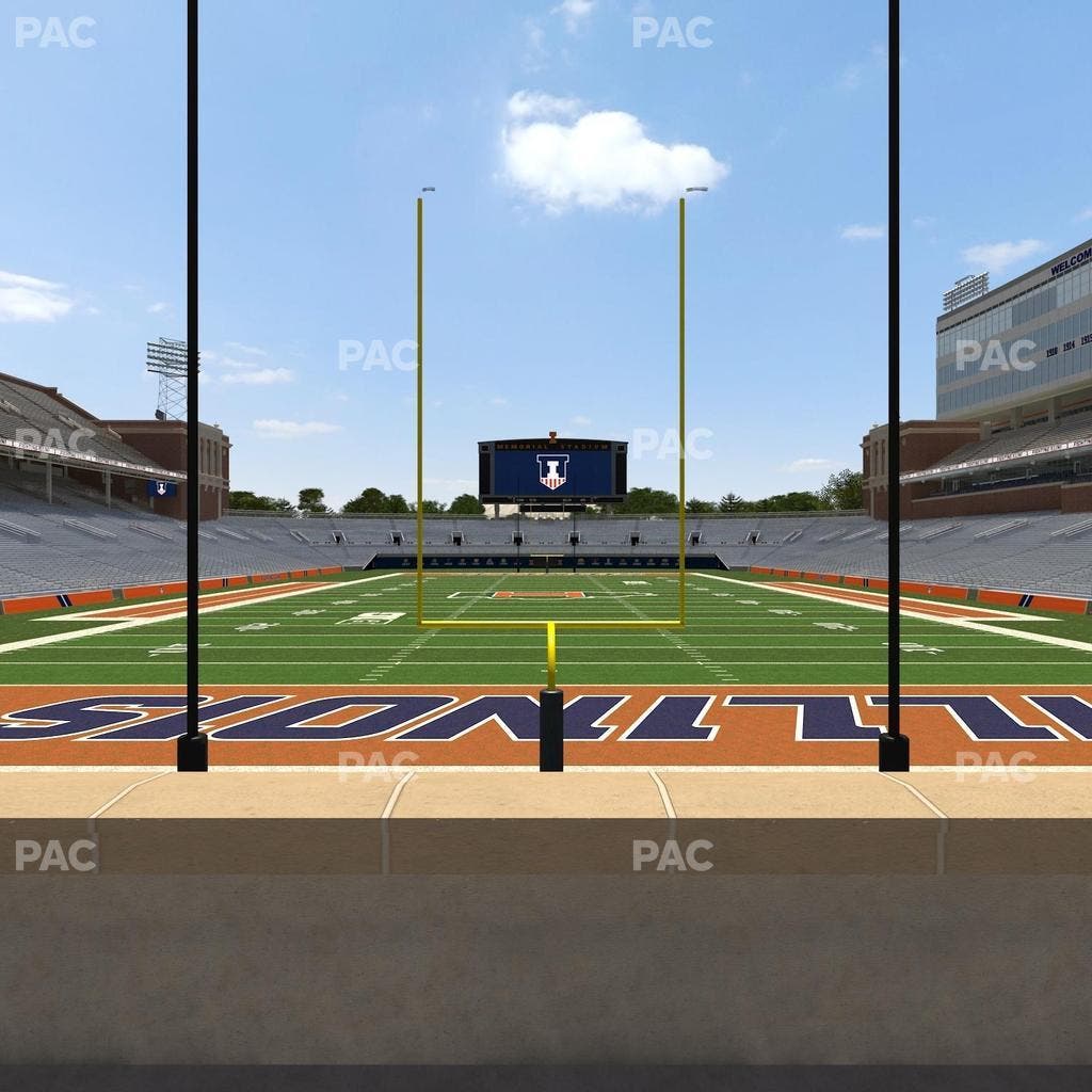 Memorial Stadium - IL - Section 134 Seat View