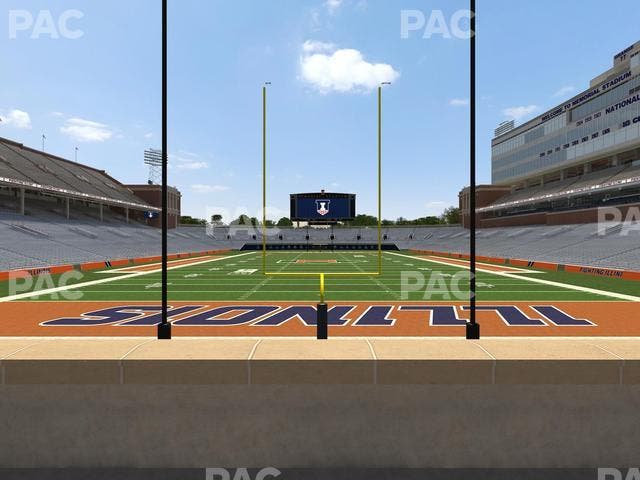 Memorial Stadium - IL - Section 134 Seat View