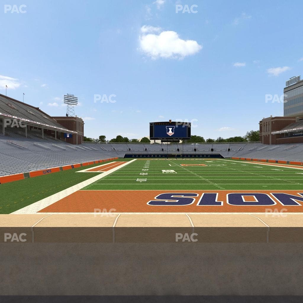 Memorial Stadium - IL - Section 135 Seat View