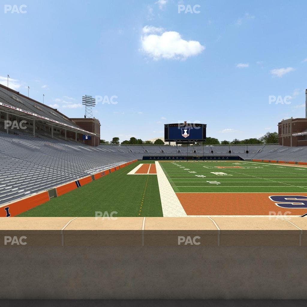 Memorial Stadium - IL - Section 136 Seat View