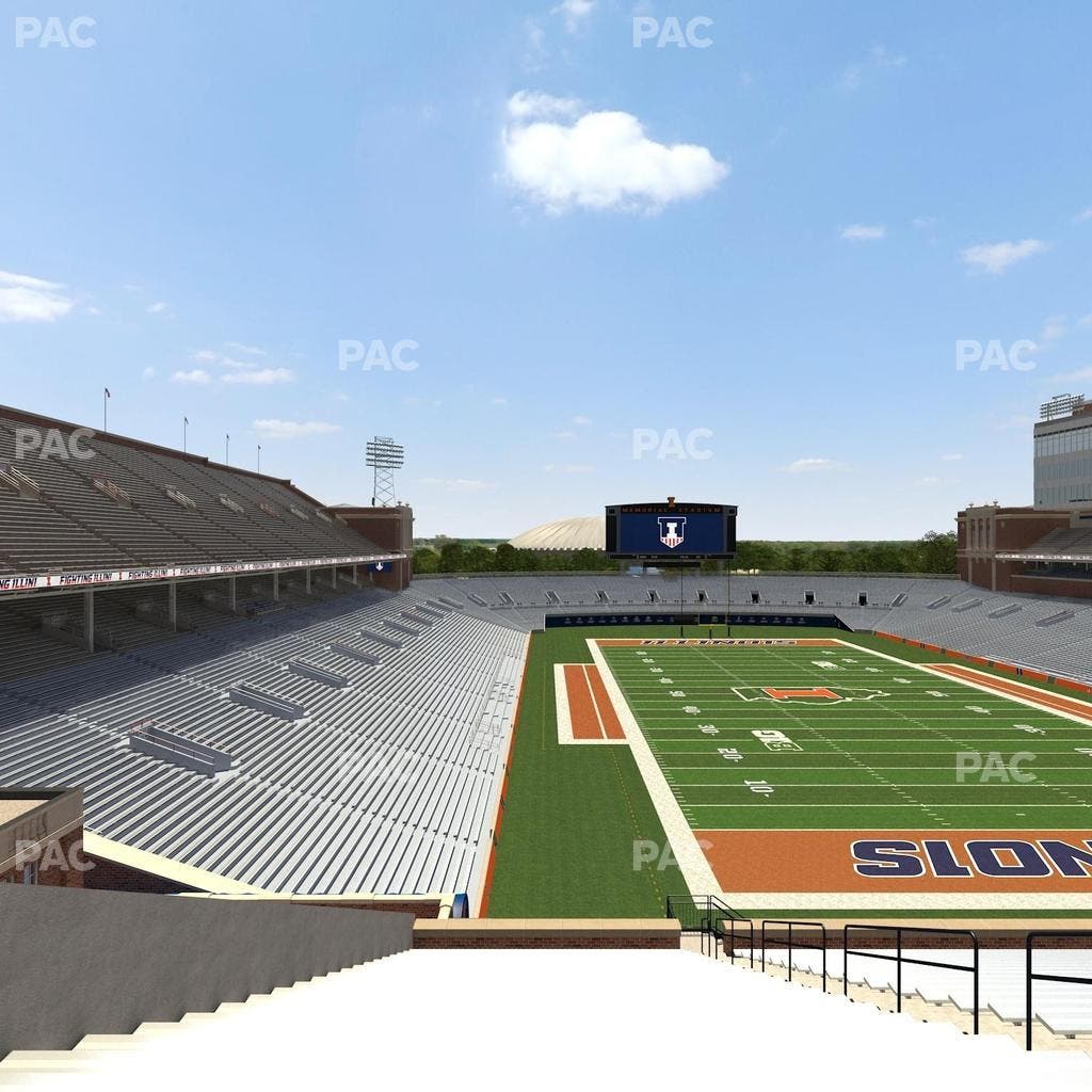 Memorial Stadium - IL - Section 137 Seat View