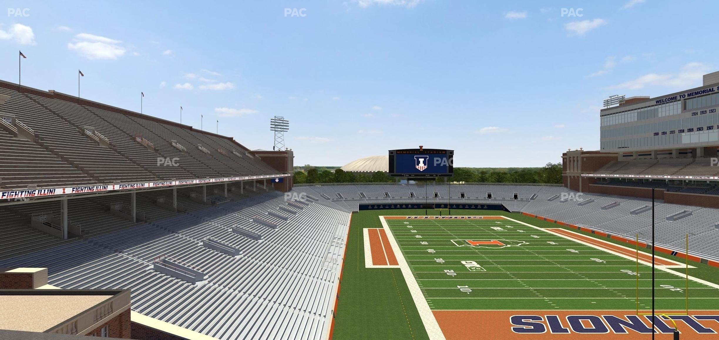 Memorial Stadium - IL - Section 137 Seat View
