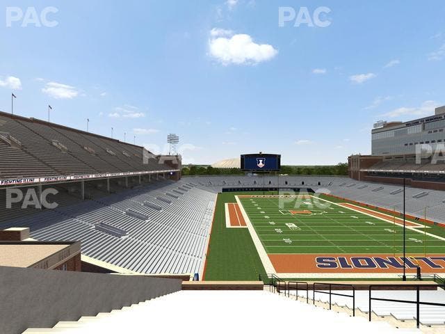 Memorial Stadium - IL - Section 137 Seat View