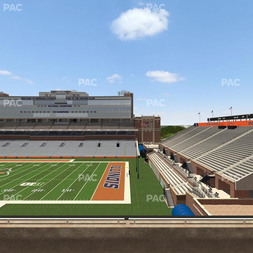 Memorial Stadium - IL - Section 201 Seat View