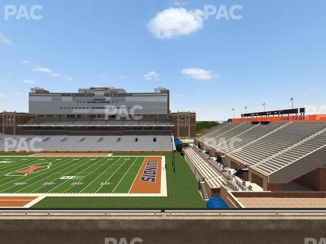 Memorial Stadium - IL - Section 201 Seat View