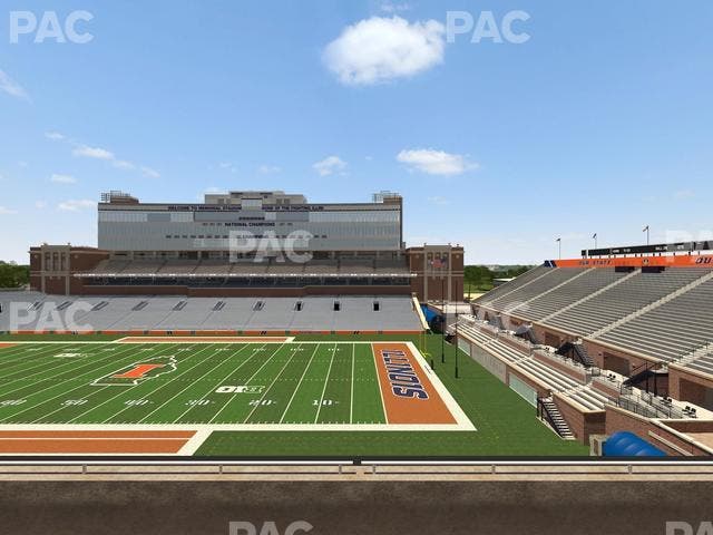 Memorial Stadium - IL - Section 202 Seat View