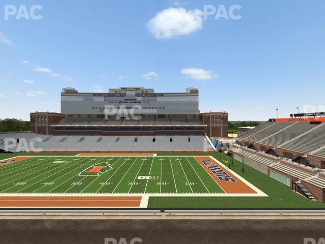 Memorial Stadium - IL - Section 203 Seat View