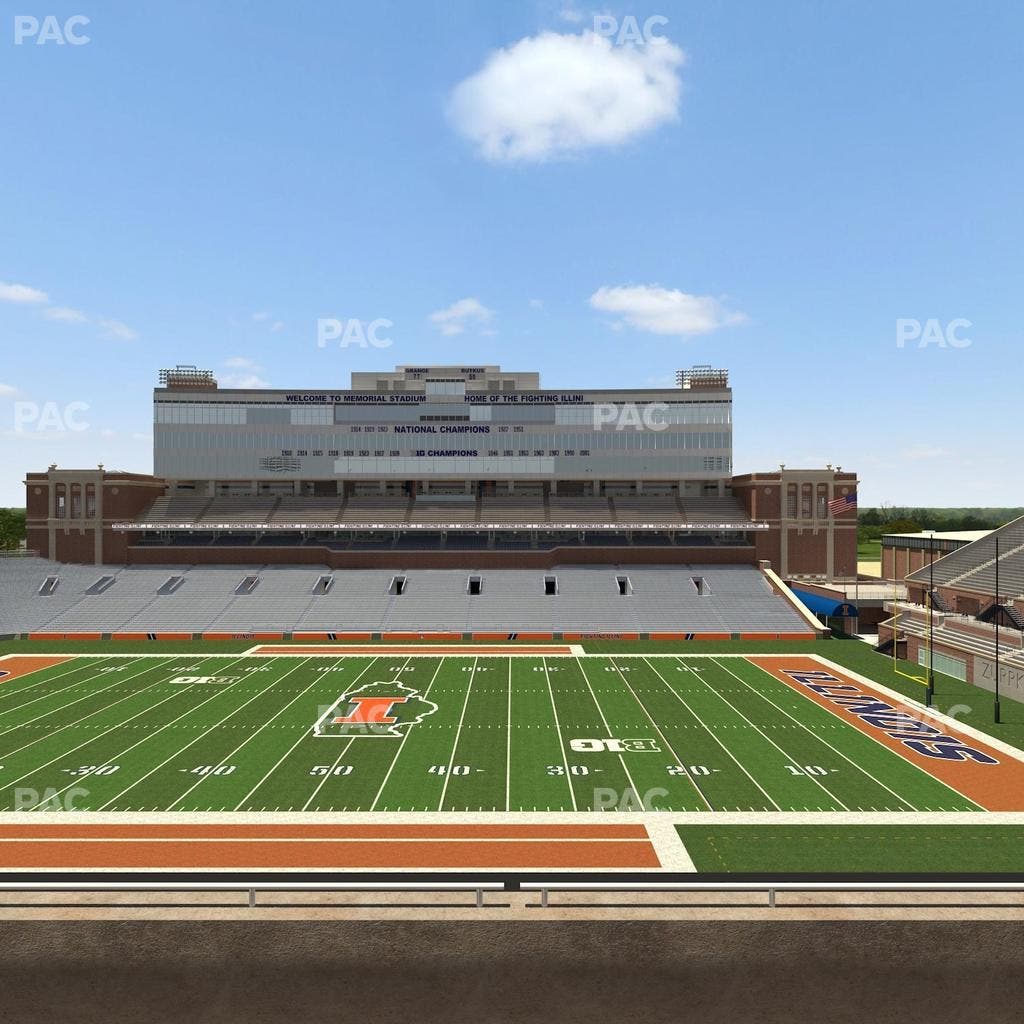Memorial Stadium - IL - Section 204 Seat View