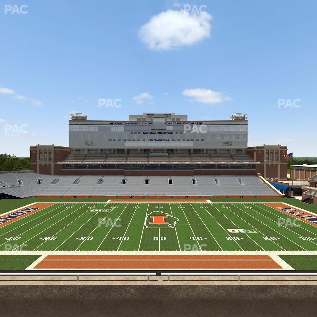 Memorial Stadium - IL - Section 205 Seat View