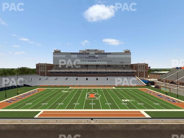 Memorial Stadium - IL - Section 205 Seat View