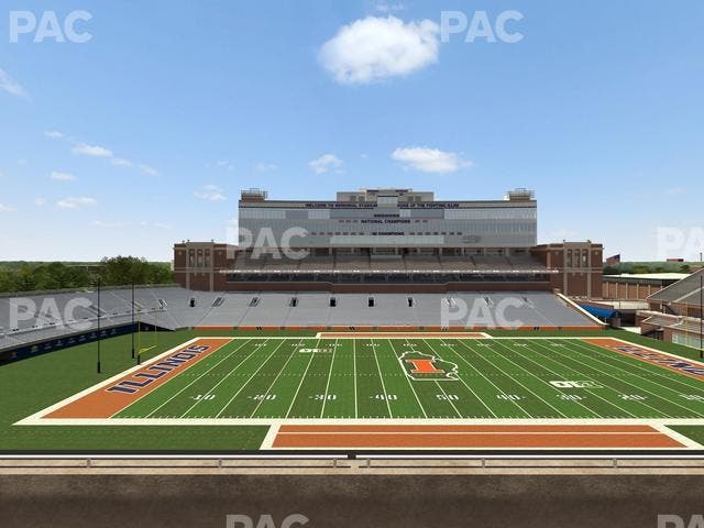 Memorial Stadium - IL - Section 206 Seat View