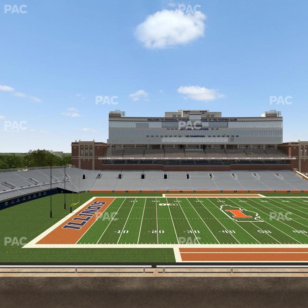 Memorial Stadium - IL - Section 207 Seat View