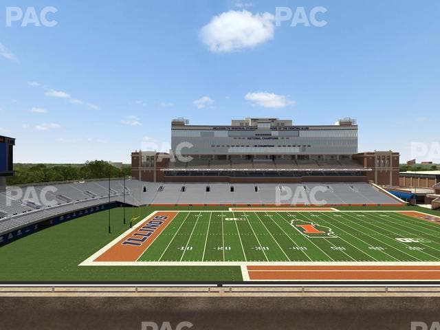 Memorial Stadium - IL - Section 207 Seat View
