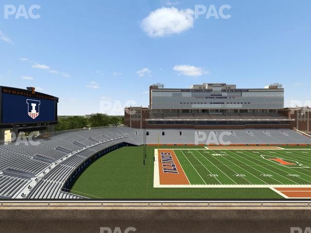 Memorial Stadium - IL - Section 209 Seat View