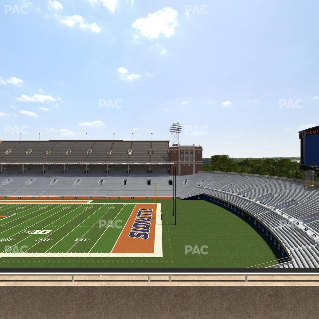 Memorial Stadium - IL - Section 223 Seat View