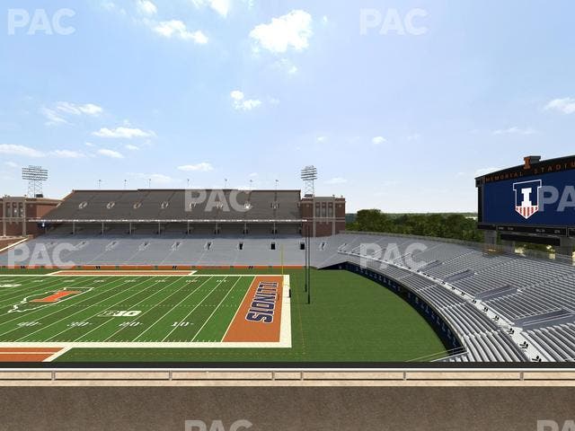 Memorial Stadium - IL - Section 223 Seat View