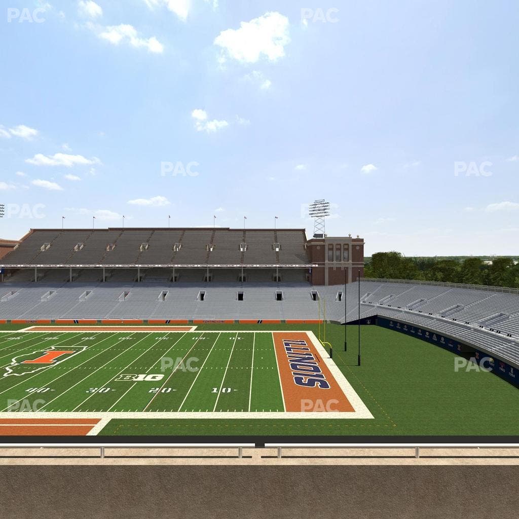 Memorial Stadium - IL - Section 224 Seat View